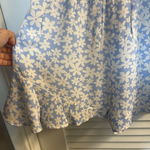 Lily Rose Daisy Mae Floral Romper Size S-Adjustable Straps w/Faux Ties, POCKETS! - Picture 6 of 11